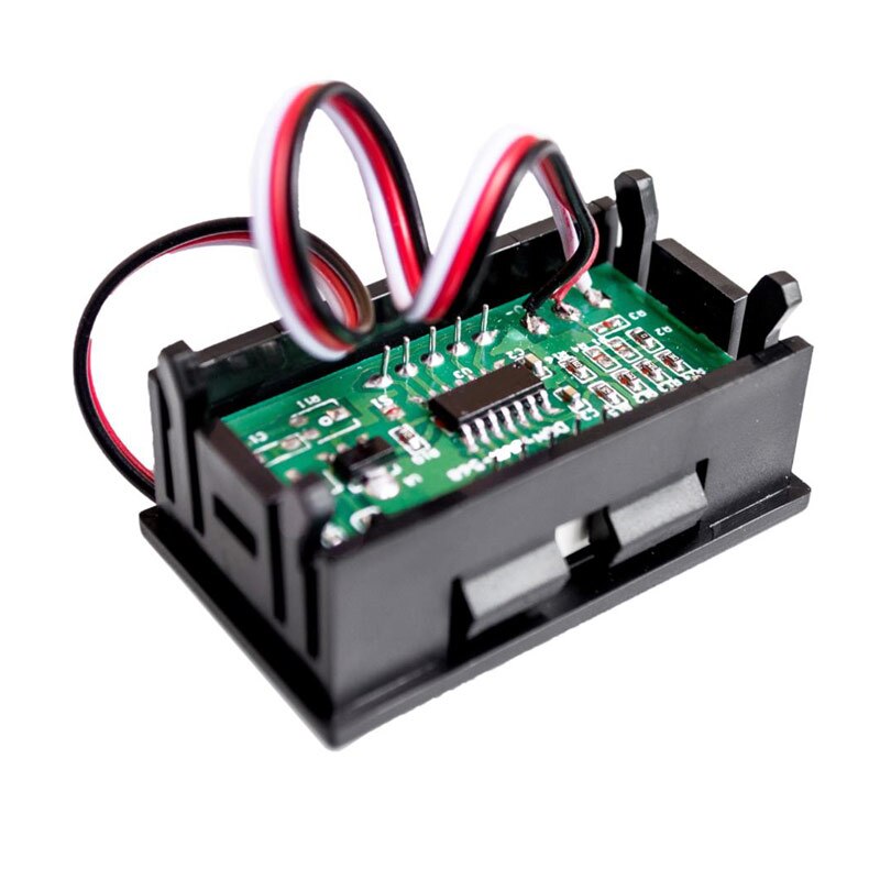 Mini voltmètre numérique à deux fils 5V-30V DC, voltmètre avec Protection contre l'inversion de polarité, voltmètre pour la mesure de Circuit