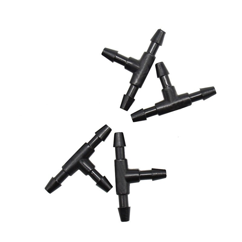1/8 &quot; vann-t-kopling vann splitter 4/7 3/5 slanger hage vanning tee mothak drypp vanningsbeslag 30 stk.