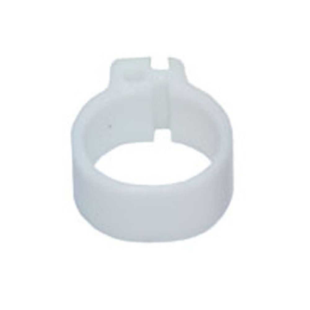 100 Stücke 10mm VöGel Taube Fußringe Kleine GeflüGel FußRing 10 Farben Kunststoff Taube Clip Wachtel Taube FußRing Haustier Vogel Liefert: Weiß