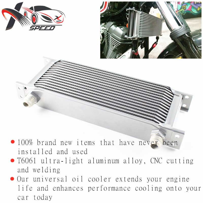 Universal 15 rows automotive engine gearbox oil cooler upgrades the oil cooled radiator assembly