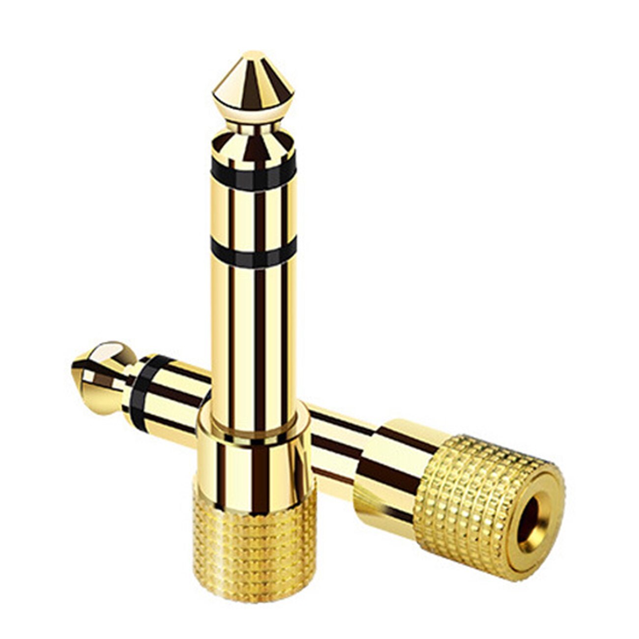 Jack 6.5 6.35Mm Stekker Naar 3.5 Mm Vrouwelijke Connector Hoofdtelefoon Versterker Audio Adapter Microfoon Aux 6.3 3.5 Mm converter: Default Title