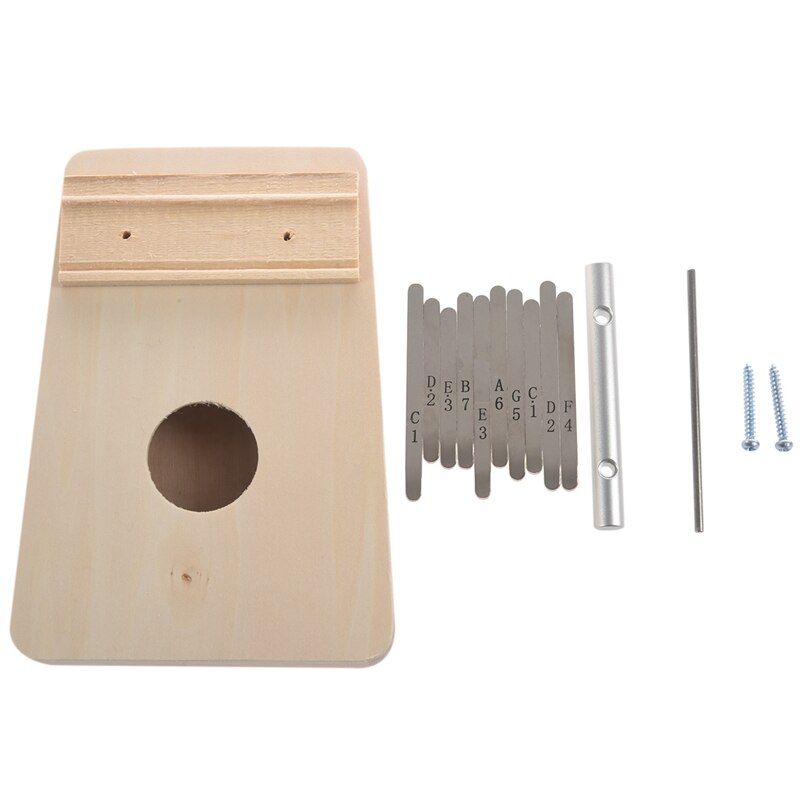 Kalimba – Kit de bricolage de 10 clés, Piano à pouce en tilleul, Mbira pour peinture manuelle, campagne parent-enfant