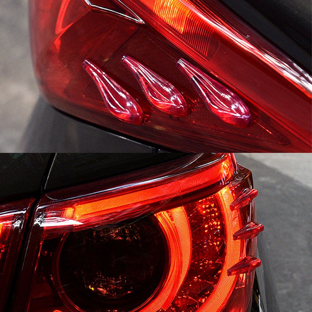 Auto-accessoires Anti-botsing Exterieuronderdelen Auto-styling Anti-collision Strip Autosticker Achterlichtsticker Luchtstroomsticker