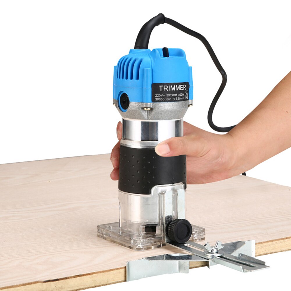 Elektryczna ręczna przycinarka frezarka do drewna frezarka do drewna z futerał do przenoszenia do obróbki drewna frezarki do drewna dłutownica moc Tools800W