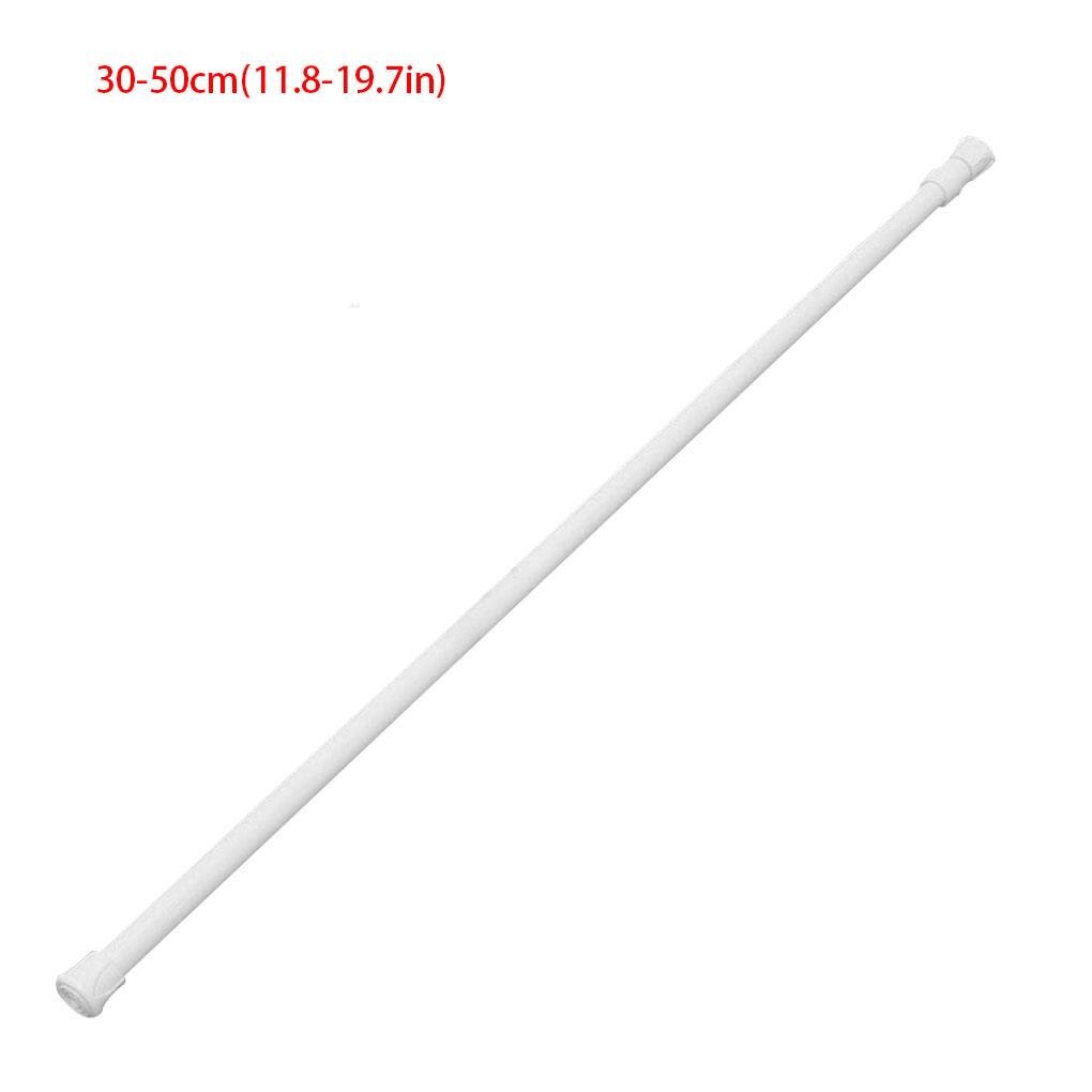 1pc 1.3cm Diameter Adjustable Extendable Bathroom Hanging Shower Curtain Rods Telescopic Pole Rod Hanger For Curtain Wardrobe: 30-50cm