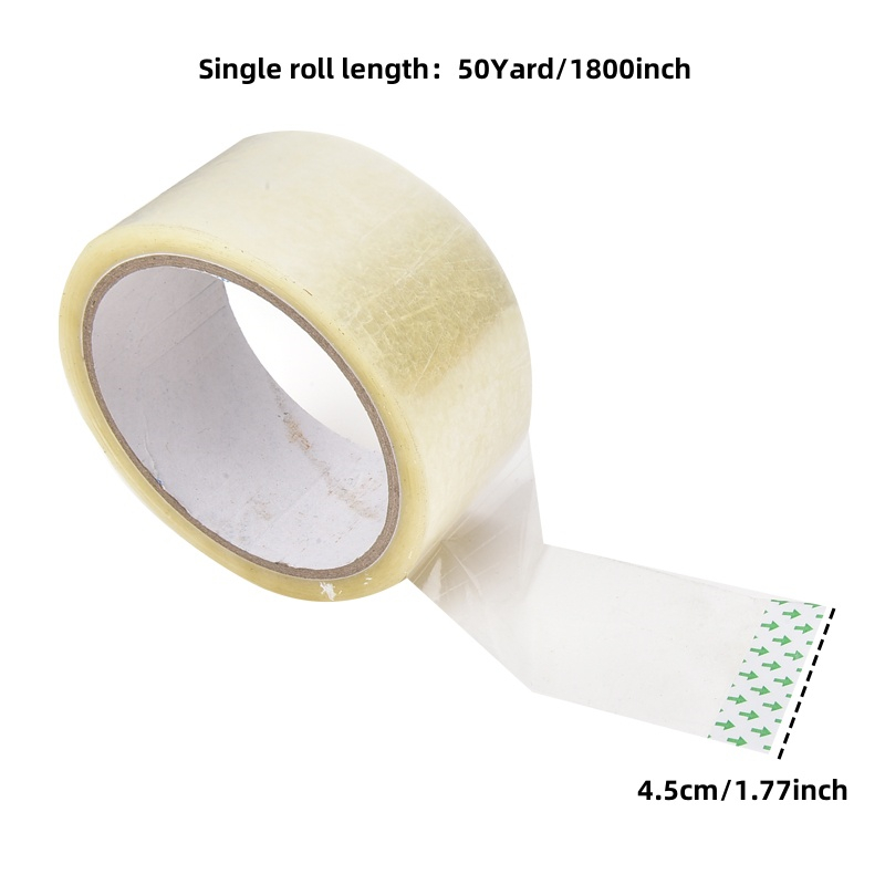 1800 Zoll/Rolle transparentes Klebeband, Verpackungswerkzeuge, Büroverpackungszubehör, wasserdichtes PP-Material, langlebig, kann als Markierung geschrieben werden