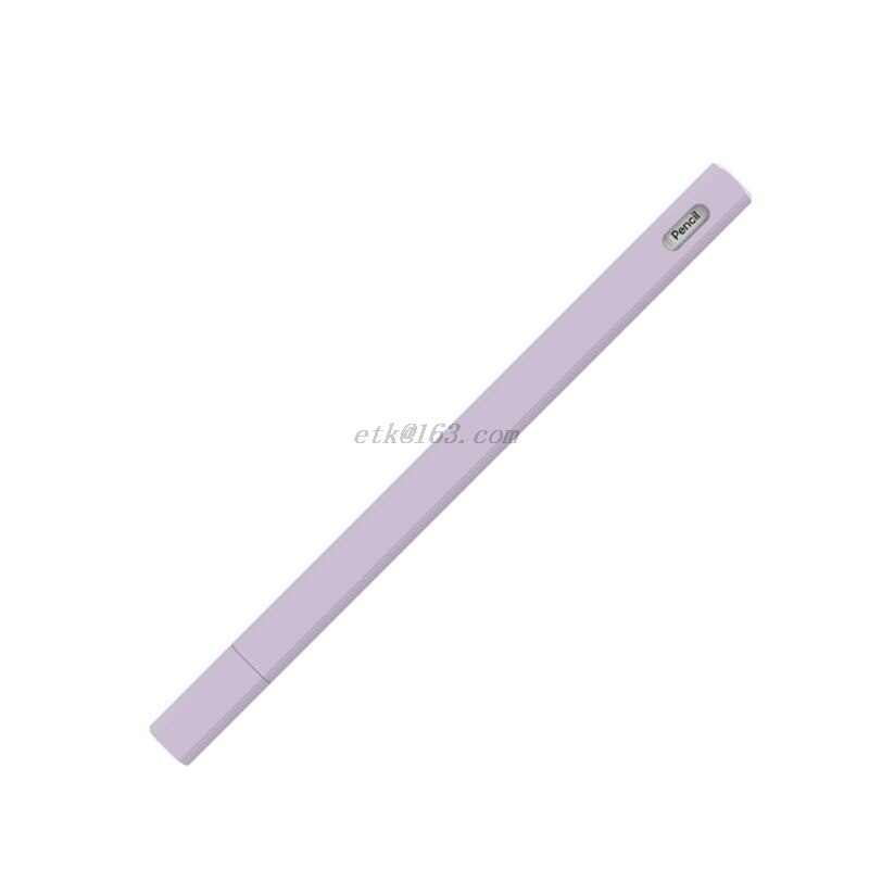 Triangle Anti-scroll Silicone Protective Case Pouch Cap Holder Nib Cover Skin For Apple Pencil 2 for iPad Pencil 2nd: Purple Pencil 2