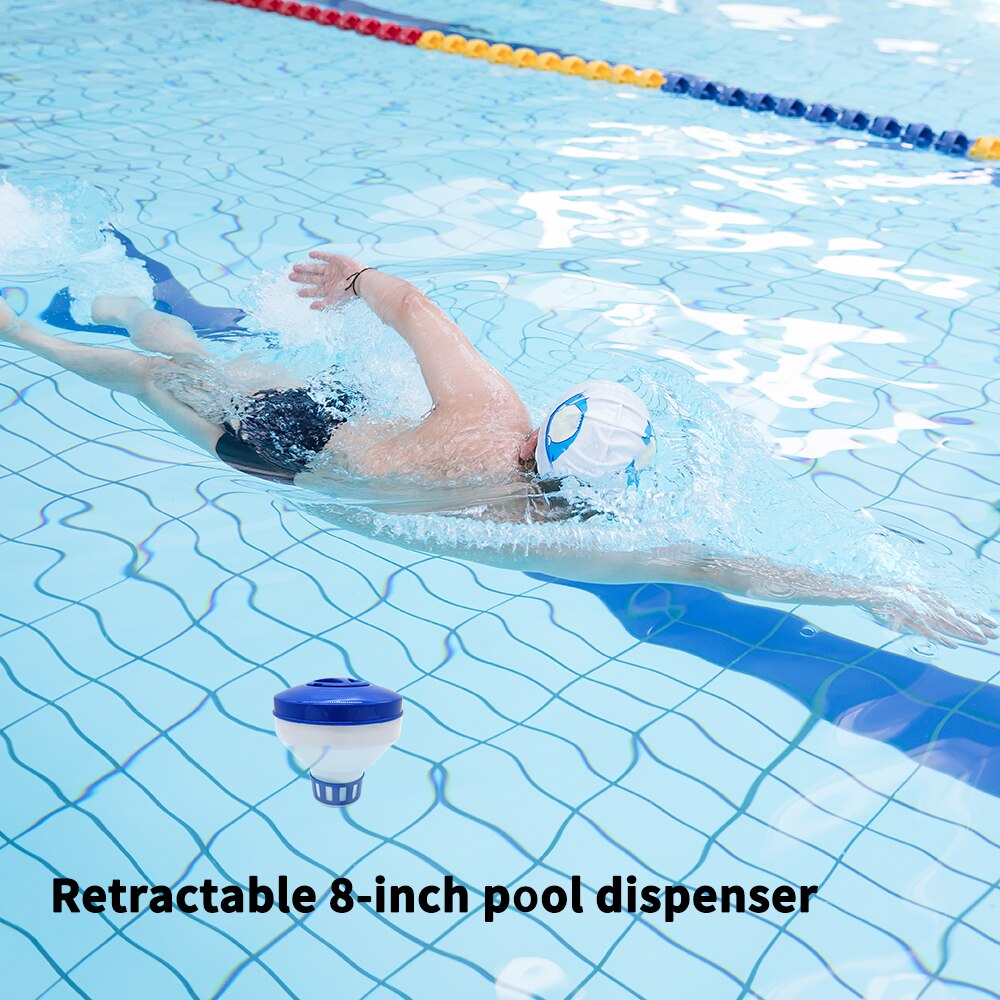 8-inch Diameter Floating Chlorine Tablet Dispenser for Swimming Pool