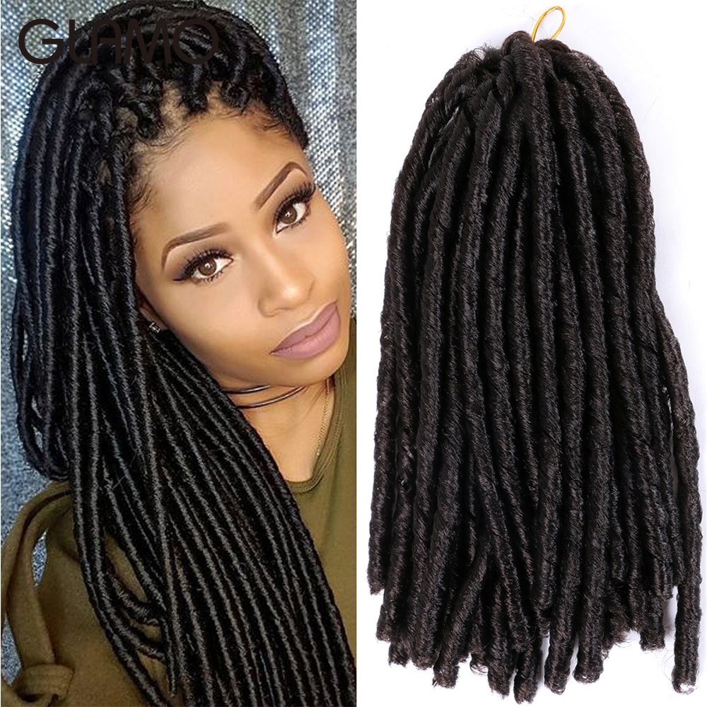 Glamo 14‘’soft locs crochet 70g/pc braids expressions braiding hair faux locs crochet hair jamaican bounce synthetic extensions