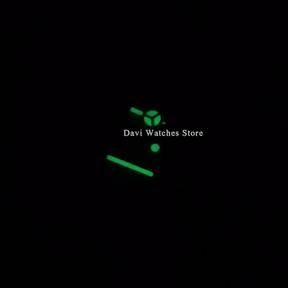 Manecillas de reloj plateadas, ajuste luminoso verde para movimiento ETA 2824/2836 Miyota 8205/8215/821A, Mingzhu DG 2813/3804