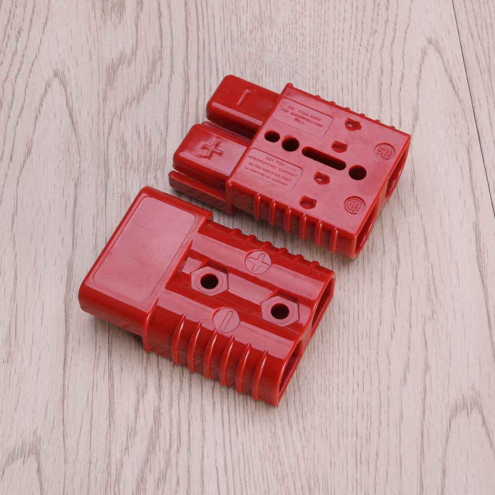 8Stck Fahrer Batterie schnell anschließen Stecker Bausatz 175A Erholung Winde Anhänger (2 * Anschluss Stecker + 4 * Terminal Stifte + 2 * Kappe)