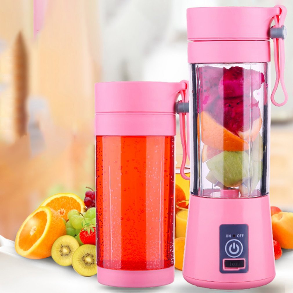 Portable Blender 4-Blade Cutter USB Mixer Electric Juicer Machine Smoothie Blender Mini Food Personal Handheld Mixer