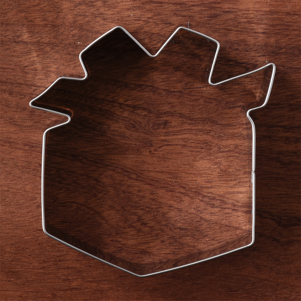 KENIAO Geschenkdoos Cookie Cutter voor vaderdag-8x7.9 cm-Biscuit/Fondant/Gebak /brood Cutter-Rvs