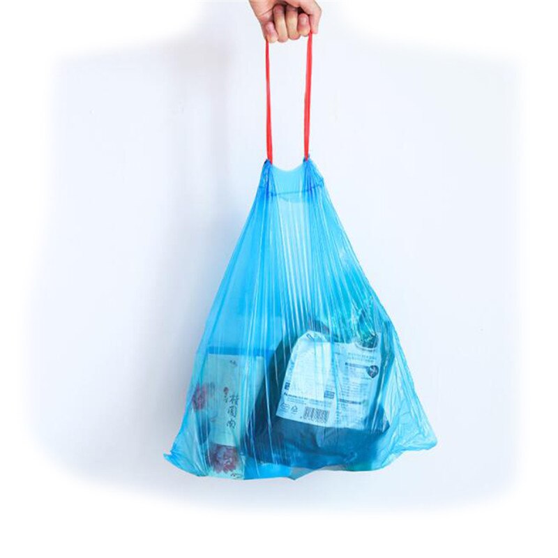 1 Thick Plastic Drawstring Garbage Bag Color Point Break Type Portable Kitchen Bedroom Bathroom Garbage Bag