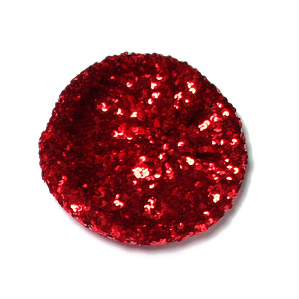Bérets extensibles à paillettes brillantes pour femmes, chapeaux d'automne, printemps, été, mélange de couleurs, fête, spectacle, publicité: NO.4