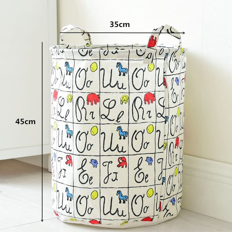 Boîtes de rangement tonneau en lin , jouets pliants, boîte à linge créative, panier à vêtements, sac de rangement de soutien-gorge pour cravates, chaussettes: 057