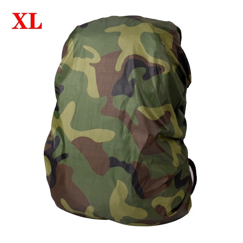 Camouflage Rugzak Cover Waterdichte Stof-weerstand Rugzak Cover Voor Outdoor Travel Wandelen Camping Klimmen bag: Army green-XL