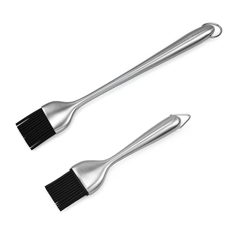 Portable Heat Resistant Barbecue Basting Brush Pastry Stainless Steel BBQ Outdoor Grill Gadget with Power of Steam DIY Accessori