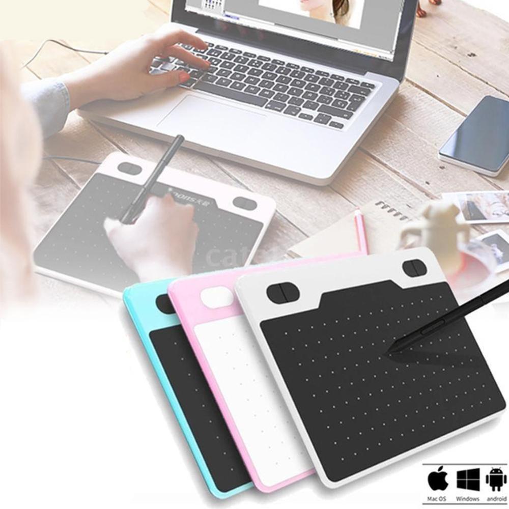 T503 6 Inch Ultralight Graphics Tablet 8192 Levels Digital Drawing Tablet Battery-Free Pen Compatible Android Device