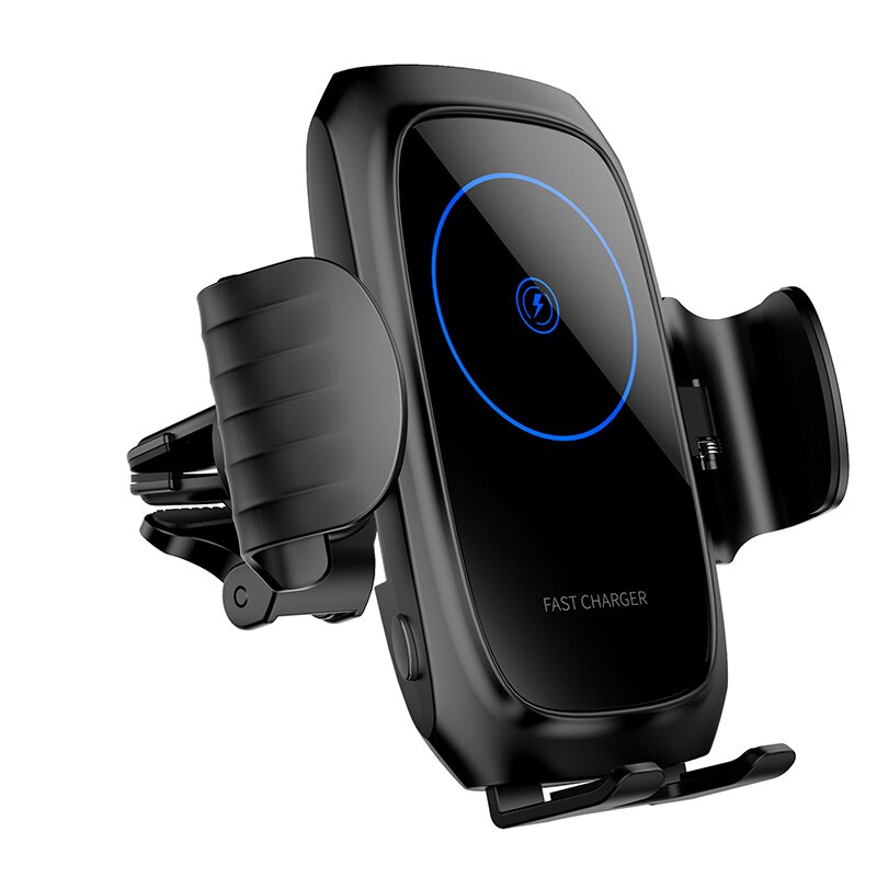 15W Qi Wireless Charger Car Receiver For iPhone 11 pro Automatic Clamping Broadcast Car Charger Wireless for Samsung S10 SIKAI