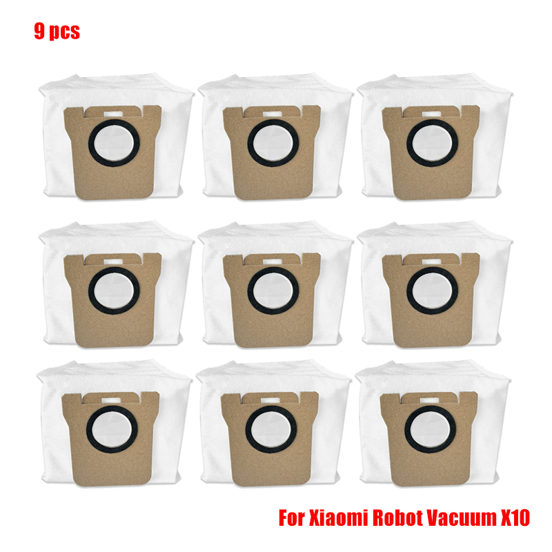 Piezas de Robot aspirador Xiaomi X10, Cepillo Lateral principal, filtro Hepa, paño de mopa, bolsa de polvo, accesorios de repuesto: Blanco
