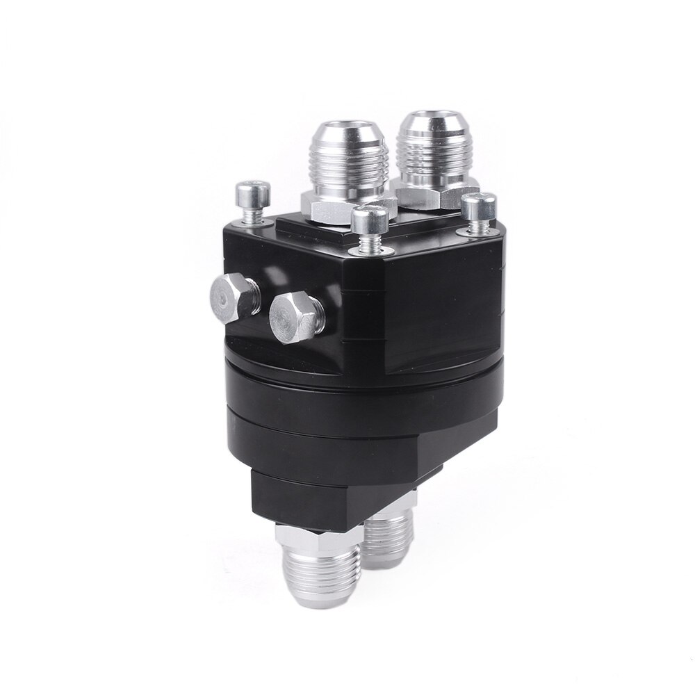 RASTP-Billet Aluminium AN10 Oil Filter Cooler Sandwich Thread Plate Adapter 3/4X16,20X1.5 RS-OSA009: black