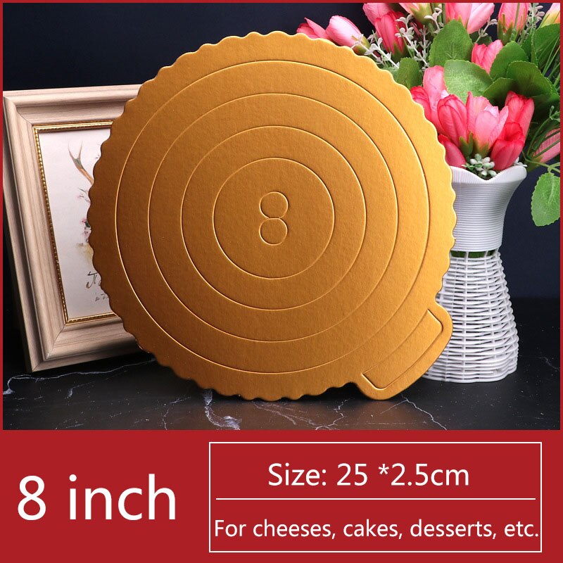 1pc cupcake bakker slik bar baby shower fødselsdag dessert bord fest forsyninger kage holder bage tilbehør: Runde 8 tommer