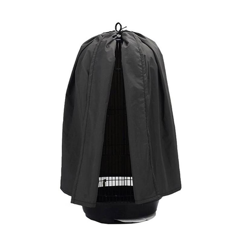 Huisdier Vogelkooi Doek Cover Ronde Ademend Papegaaienkooi Cover Guard Lichtgewicht Vogelkooi Netto Vogelkooi Decoratie: Dark Grey