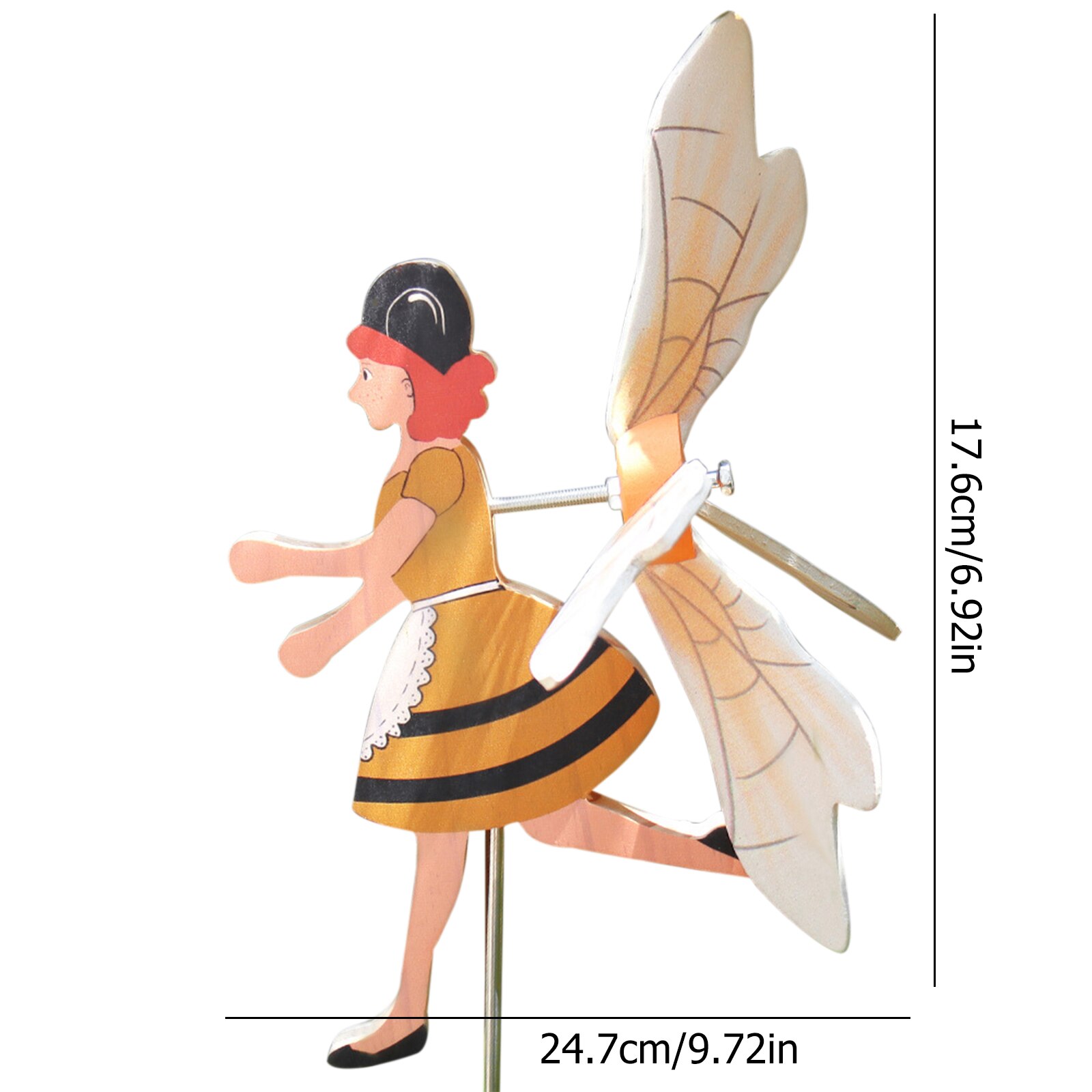 Garden Windmill Clown Wind Spinner Outdoor Statue Cute Decoration Craft Indoor Wind Catchers for Patio Lawn: Style C