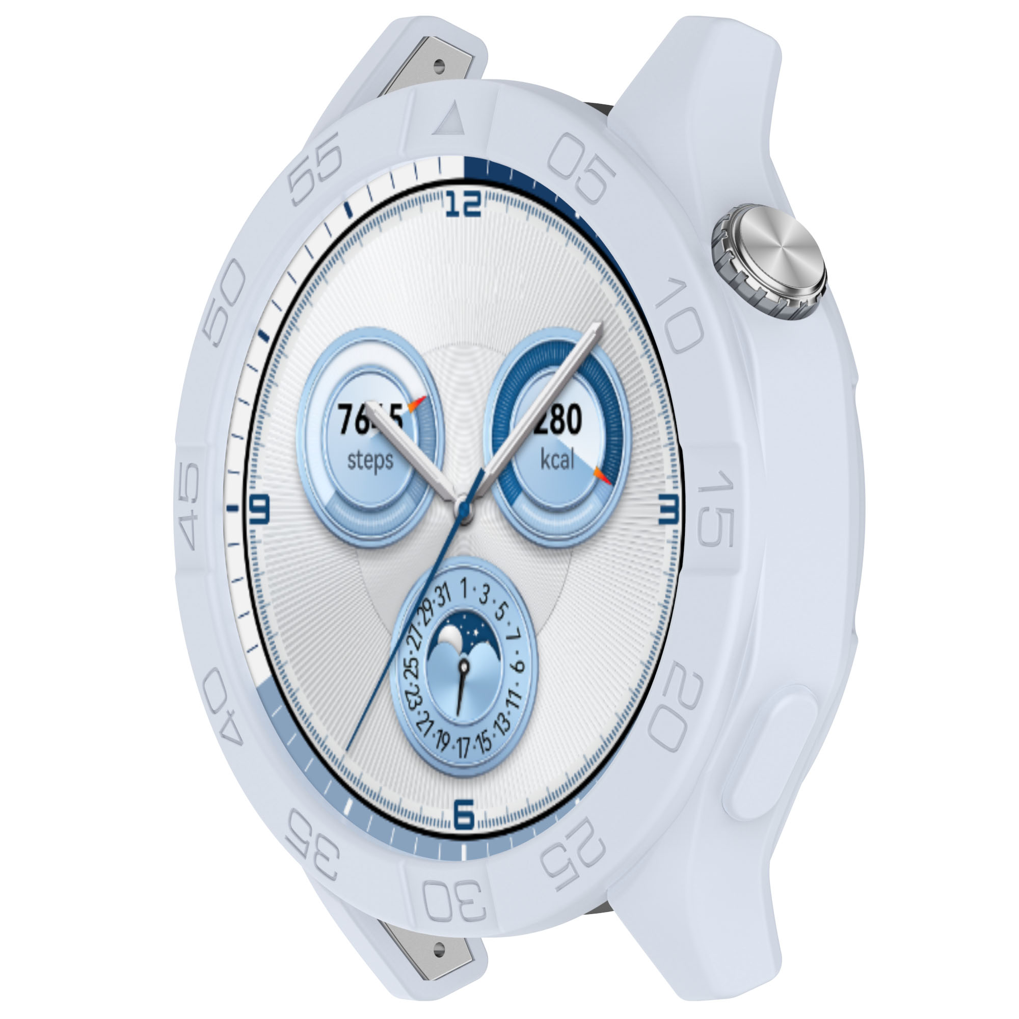 Silicone Case Cover For Huawei GT5 46MM / GT4 46MM Soft Protector Bumper Cases For Huawei GT5 Pro 46MM Watch Accessories: Midnight Blue