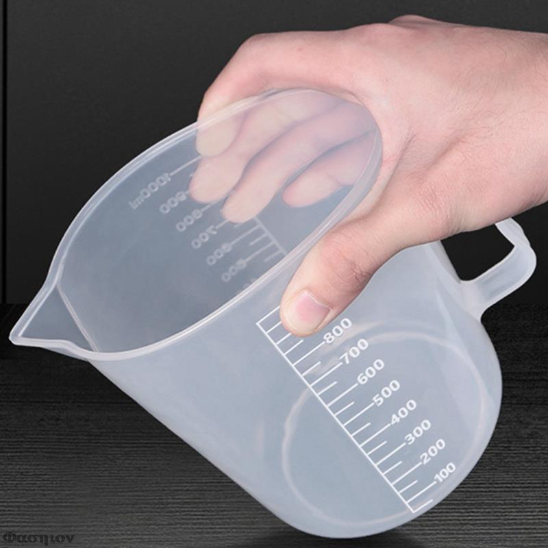 250/500/2000ml Transparent Kitchen Laboratory Plastic Measuring Cup Graduated Volumetric Container Tool 1 Pcs
