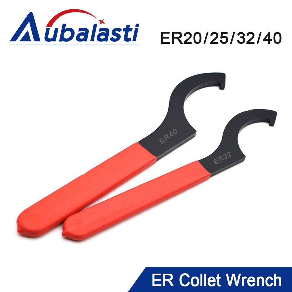 1Pcs High-carbon Steel ER Collet Chuck Nut Wrench Spanner Tool ER25 ER32 ER40 For Collet Chuck Holder CNC Milling Machine Cutter