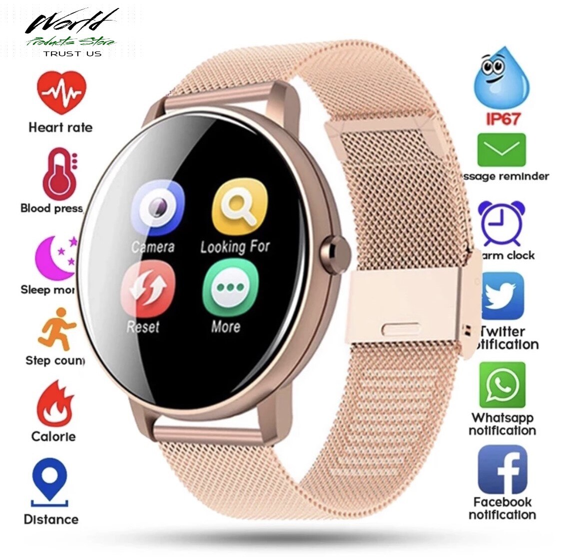 Smartwatch,reloj inteligente,unisex,control bluetooh,llamadas,mensajes,redes sociales,deporte,ritmo cardiaco etc etc