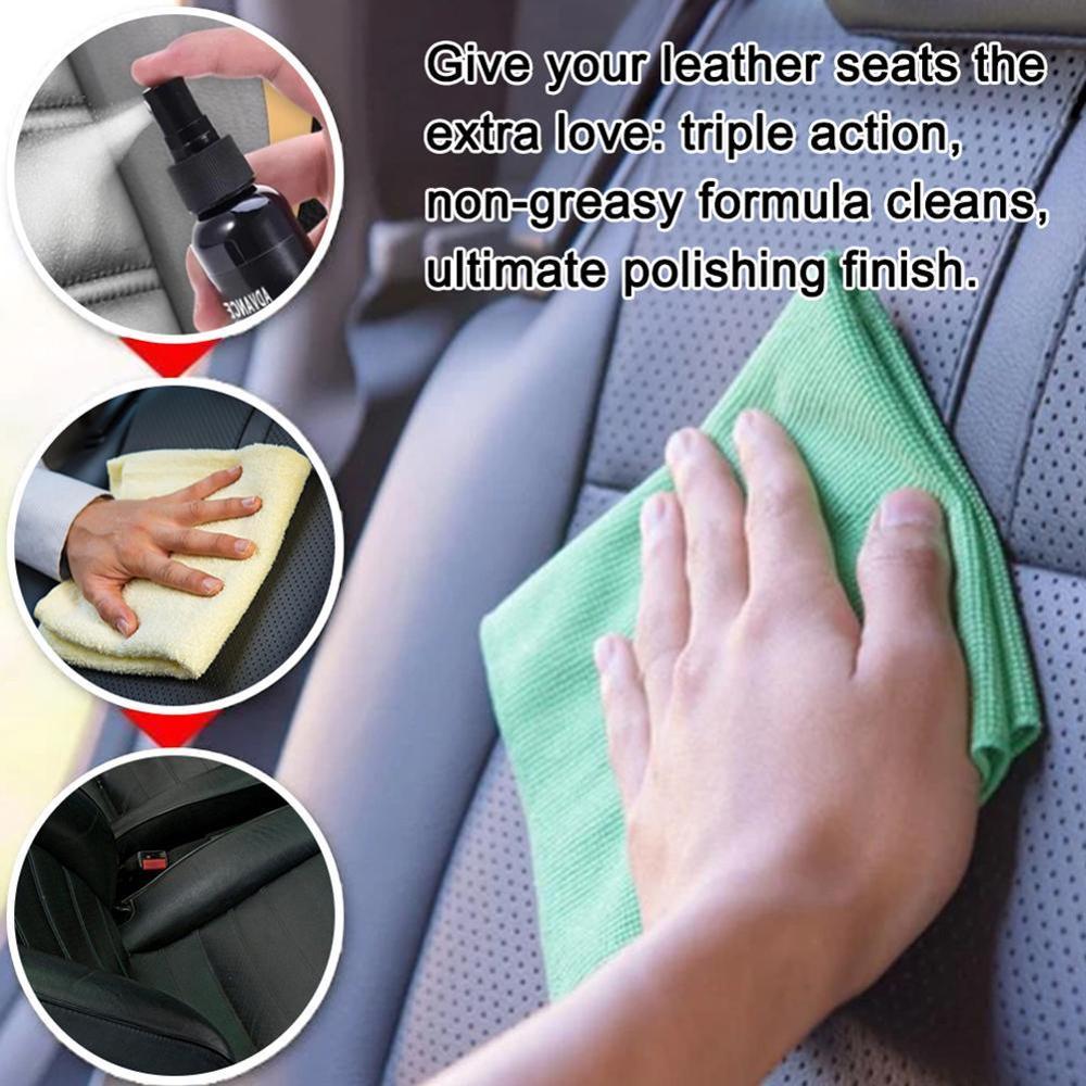 Auto Interieur Cleaner Agent Dak Stof Flanel Lederen Schoner Lederen Polijsten Autostoel Coating Seat Wax Spuiten Wax Cle J7Z7