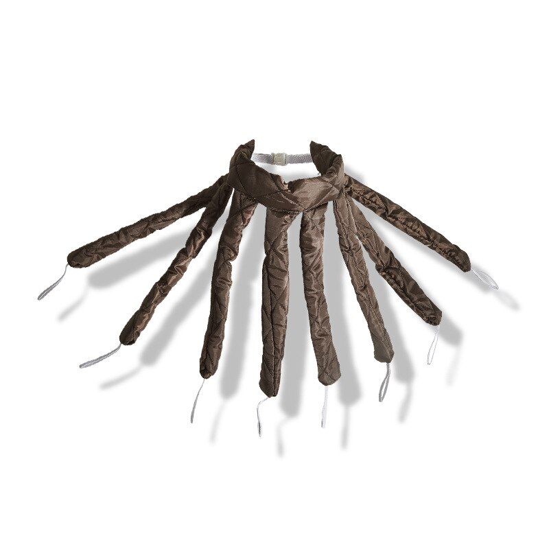 Barra rizadora sin calor, diadema rizadora perezosa, hace que el cabello sea suave y brillante, herramientas de peluquería, rizos de cabello sin calor: brown