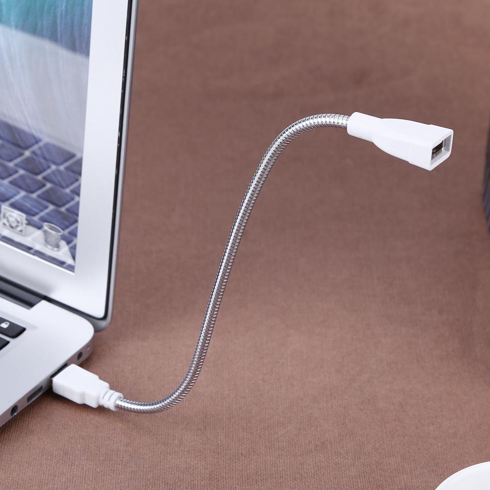 Flexible Metal USB Extension Cable Male to Female Extension Power Supply Cord Metal Hose Tube Wire for USB Light Lamp Bulb