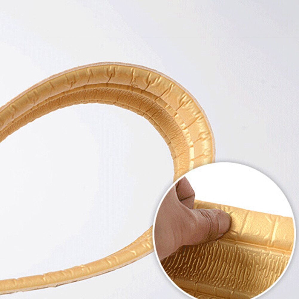 230cm 3D auto-adhesivo para rodapiés pie línea Etiqueta de la pared de decoración
