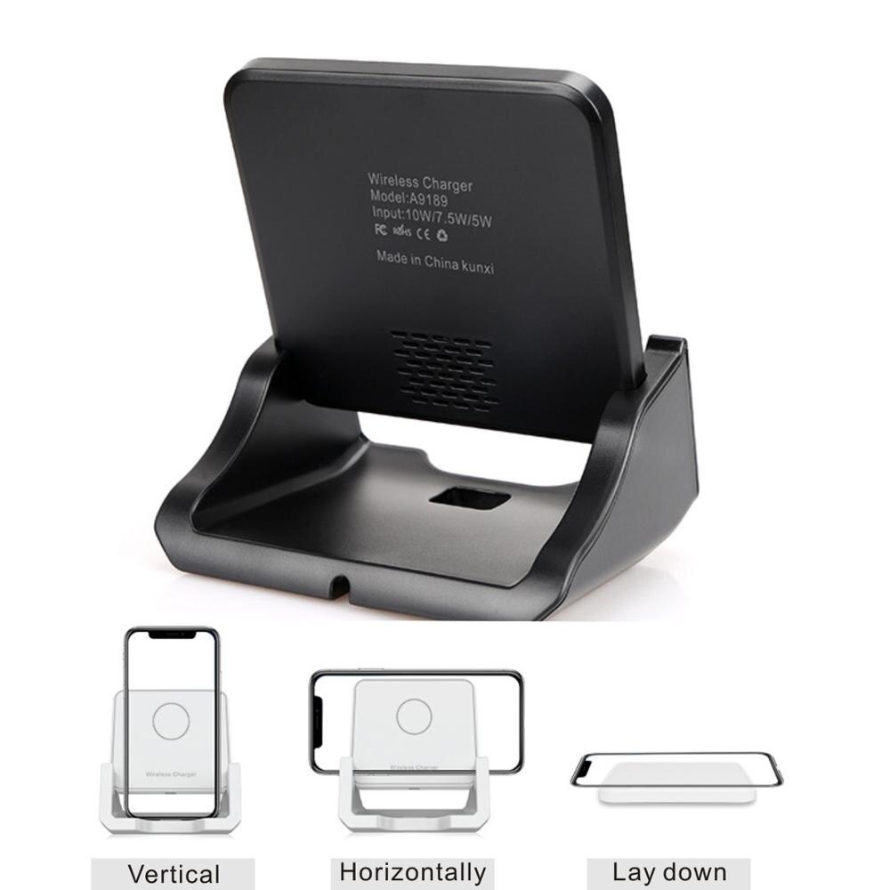 Xiaomi-soporte de carga Qi para teléfono móvil, Cargador rápido USB inalámbrico para Samsung S10, S9, note 10, Redmi 9, 10, Iphone 12, 11, X, XS, XR, 8 Plus