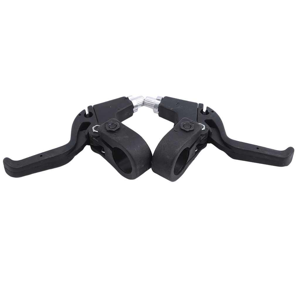 Un par de pastillas de freno de bicicleta de carretera y de montaña pastillas de freno de bicicleta soporte de freno en V Mango de freno de bicicleta accesorios de ciclismo duraderos: black