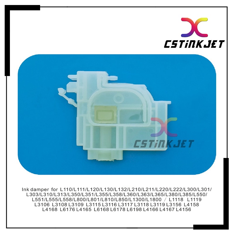 type d'amortisseur d'encre pour L1300, L1800, L1118, L1119, L3106, L3108, L3109, L3115, L3116, L3117, L3118, L3119, L3156etc, 8 pièces, DHL gratuite