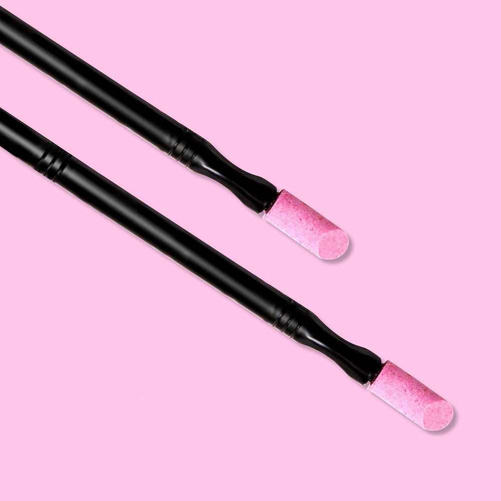 Black Quartz Scrubs Stone Cuticle Stick Pen Nail Cuticle Remover Manicure Care Nail Art Tools Dead Skin Remover Cuticle Pusher: Light green