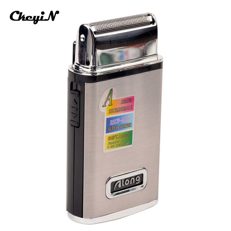 Akumulator golarka elektryczna mężczyzn brzytwa przenośny mini elektryczna maszynka robić golenia wąsy trymer z wymiennym ostrzem pielęgnacja twarzy