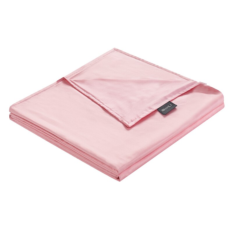 Zonli 1Pcs Moderne Dekbedovertrek Soild Kleur Verwijderbare Dekbedovertrekken Met Rits Thuis Dekbed Queen Size Deken Cover: Pink / 60X80in