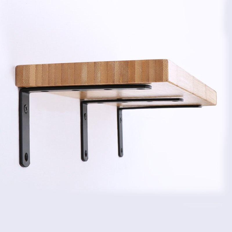 Angle steel thickened L right angle bracket 90 degree black shelf bracket connector iron angle code hardware DIY Storage bracket