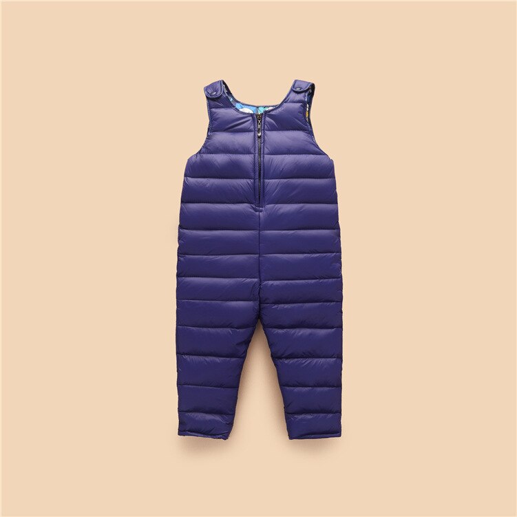 Boys Down Overalls Children Clothing Baby Outside Jumpsuit Winter Girls Mickey Romper Overalls Kids Thick Warm Windproof Clothes