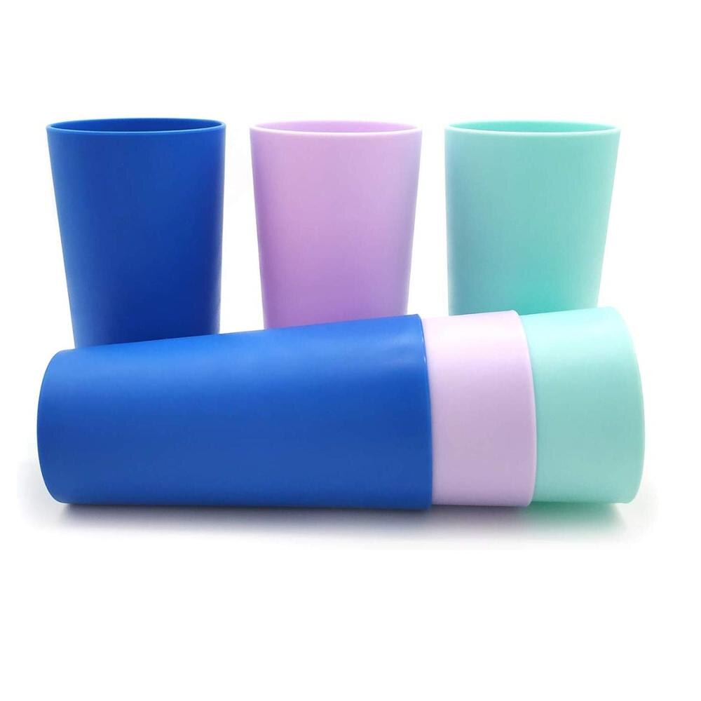 26-Ounce/740Ml Onbreekbaar Plastic Tuimelaars | Set Van 12 In 6 Verschillende Kleuren