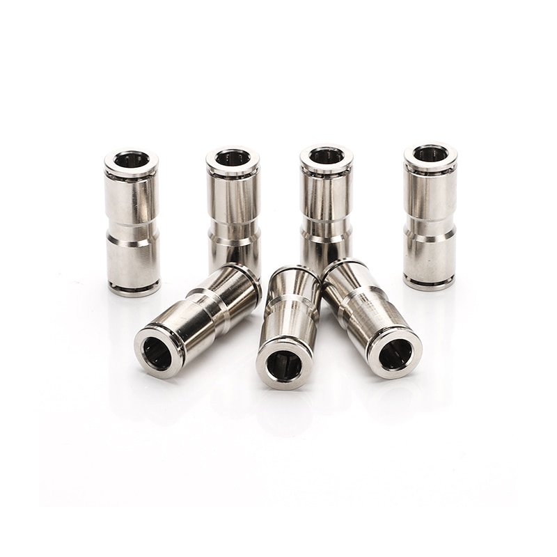 PU PG brass metal pneumatic quick coupling straight through 4 6 8 10 12mm air compressor hose high pressure connector