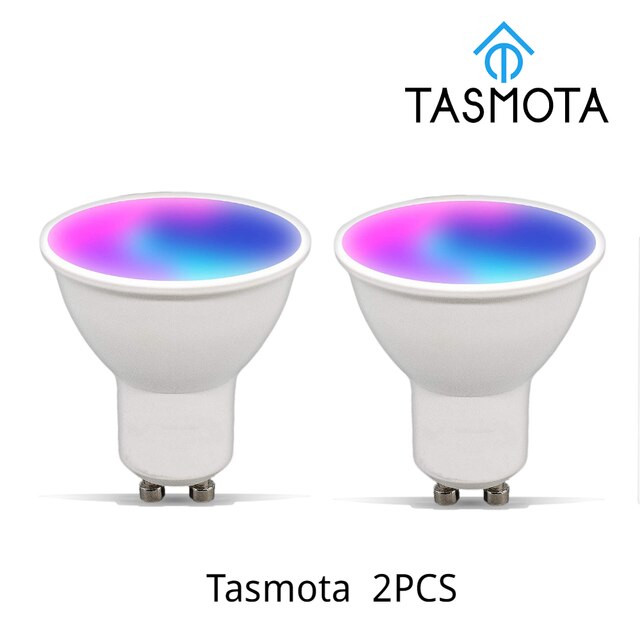 ATHOM pre Flashed TASMOTA Smart Colour Bulb ESP8285 works with Home Assistant 4.5W GU10: 2 PCS TASMOTA