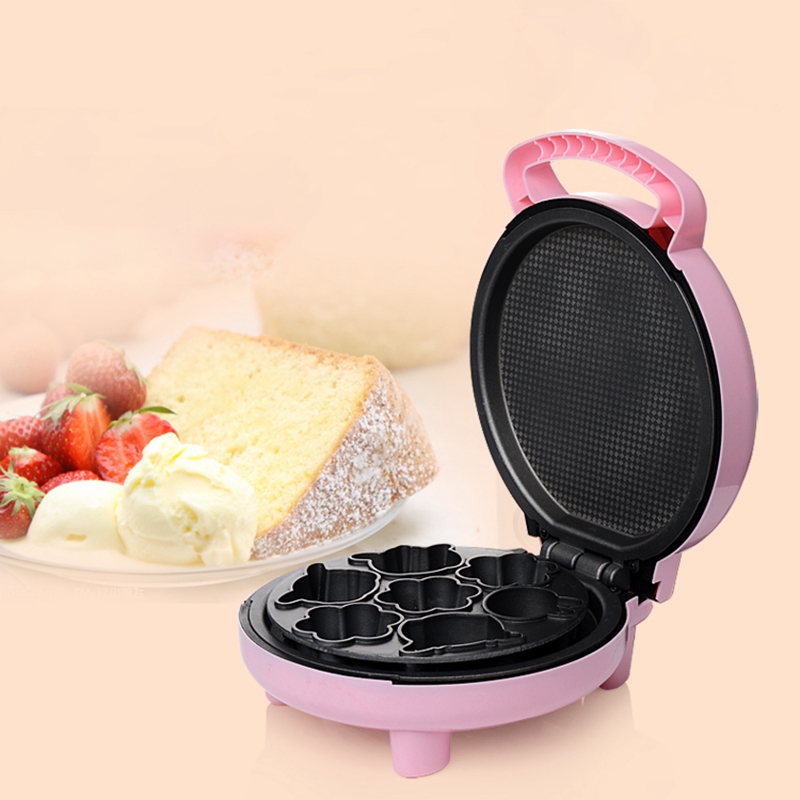 Multi-Function Cake Machine, Automatic Mini Children's Cartoon Electric Baking Pan, Baking and Baking Small Breakfast Pot Nation