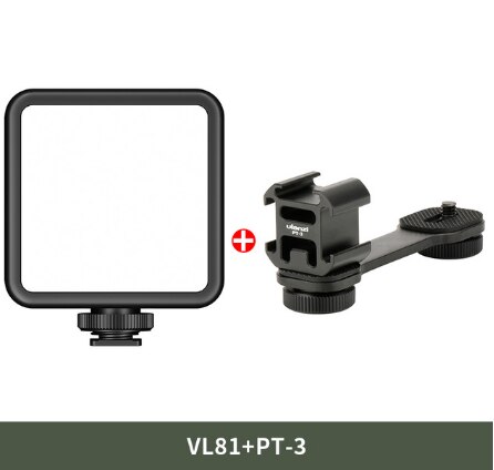 Ulanzi VL81 VIJIM 3200k-5600K 850LM 6.5W vidéo Mini LED Smartphone reflex rechargeable Vlog pour Sony A6400 A6300 lumière de remplissage: VL81-PT-3